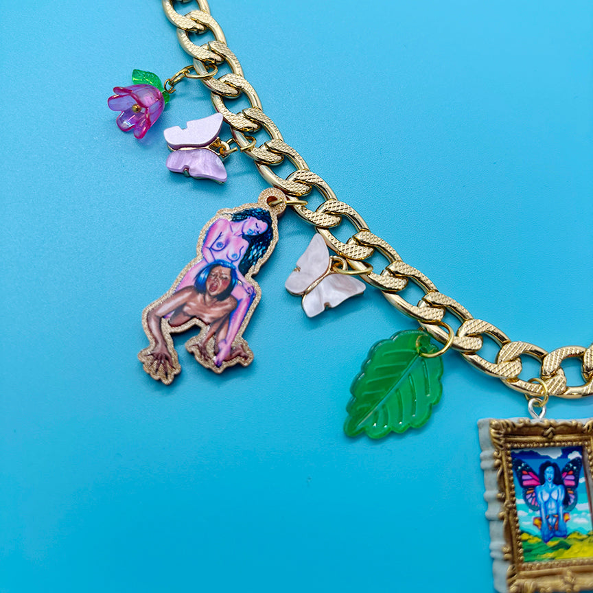 Give Me Butterflies - Gay Ass Charm Necklace