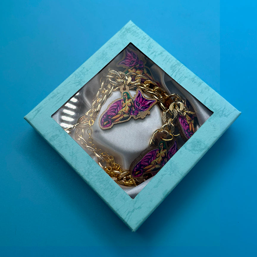 Kitty Cat Call Me - Gay Ass Charm Necklace