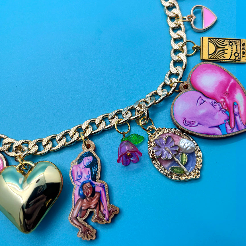 My Moon & Sun - Gay Ass Charm Necklace