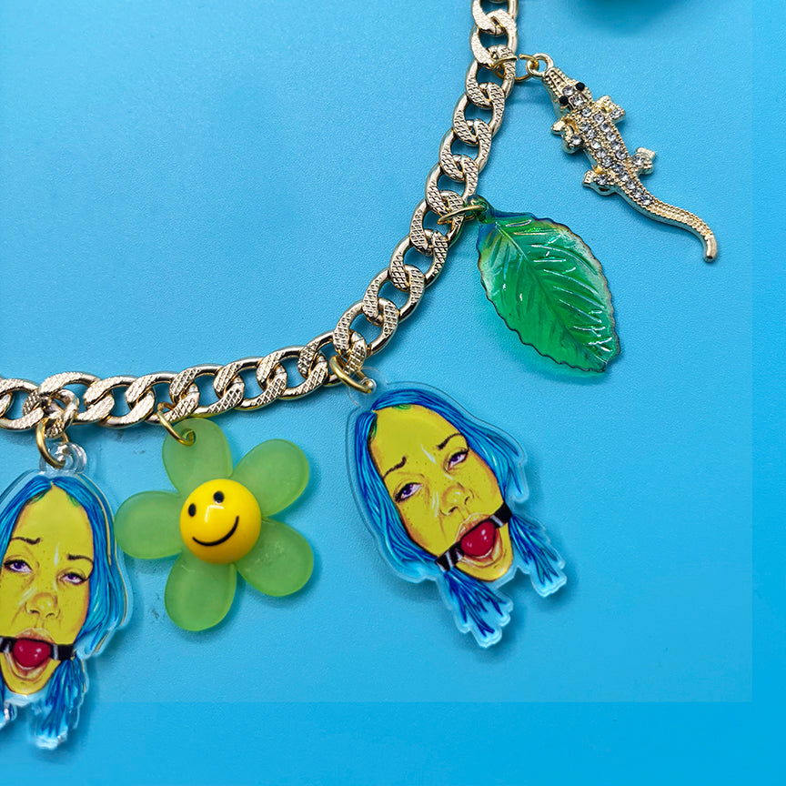 Flower Girl - Gay Ass Charm Necklace