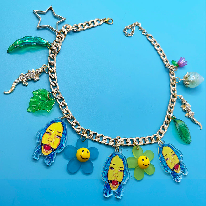 Flower Girl - Gay Ass Charm Necklace