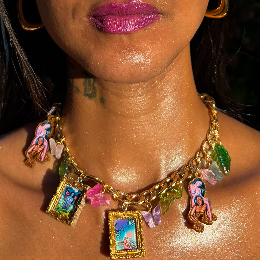 Give Me Butterflies - Gay Ass Charm Necklace