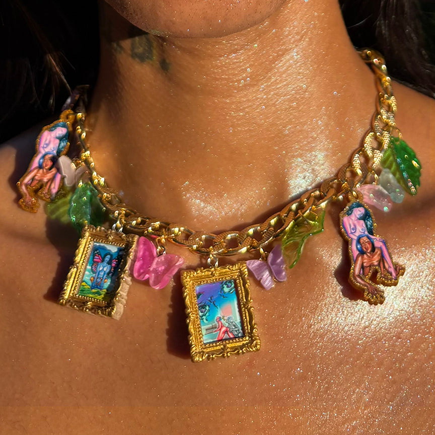 Give Me Butterflies - Gay Ass Charm Necklace