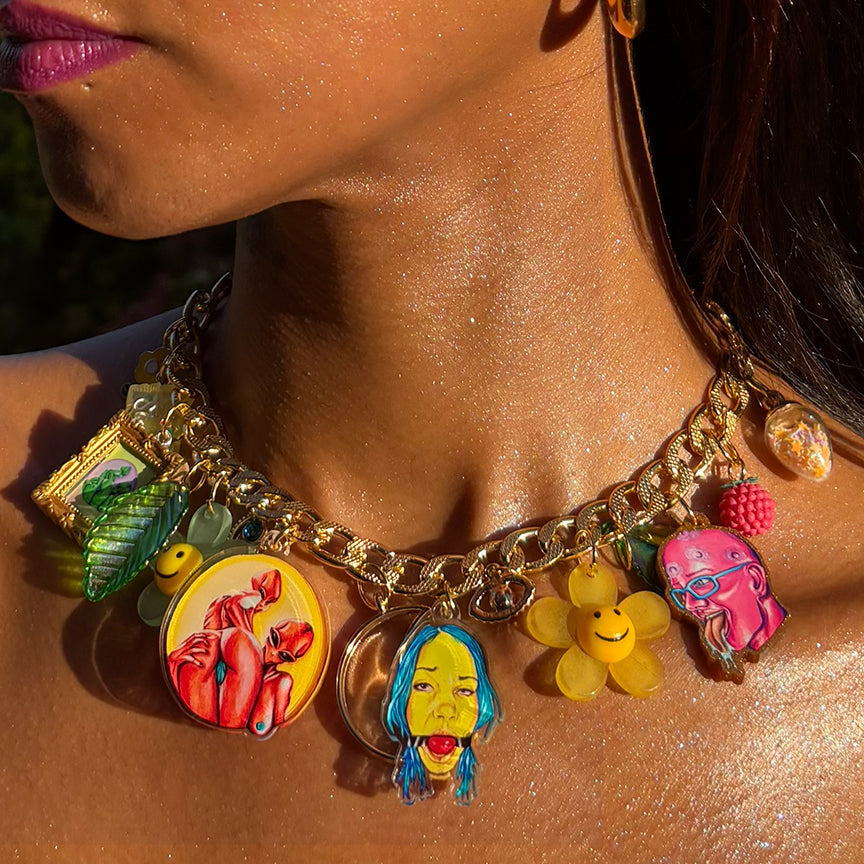 Face Peace - Gay Ass Charm Necklace