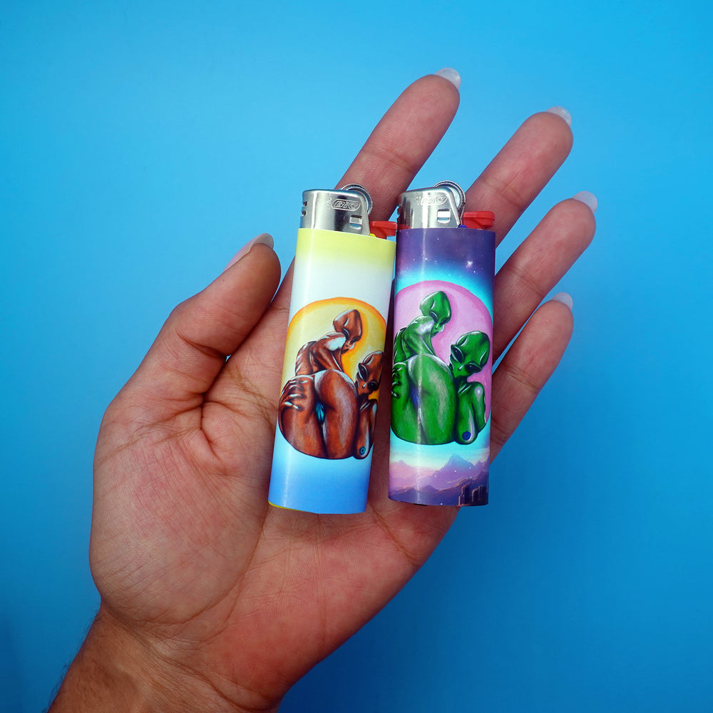 Cum in Peace - Set of 2 Art Lighters