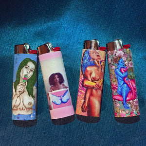 Go Hard - Set of 4 Art Lighters