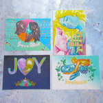 JOY - Greeting Card Set + Stamps