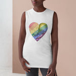 Heart White T Tank [PRIDE collection]